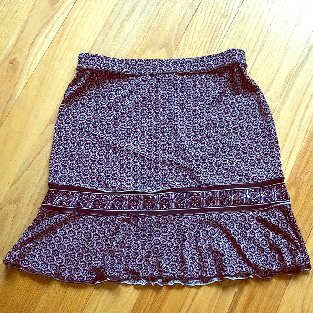 EUC Max Studio skirt with flounce ruffle hem, sz S